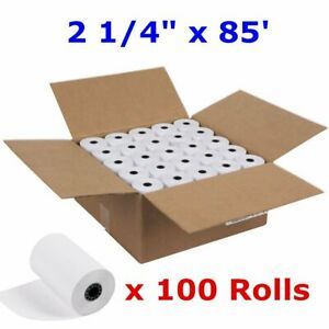 100 Rolls Case 2 1/4&#034;  x 85&#039; Cash Register Credit Card POS Receipt Thermal Paper