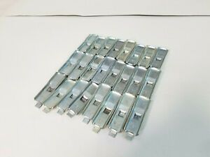 Ask Republic Style Steel Shelf Clips Industrial Metal Shelving Hooks Lot of 24