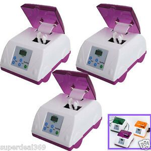 3 x Dental Lab Digital Amalgamator Amalgam Capsule Mixer Blend Purple color