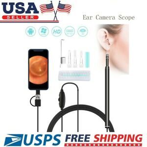 3in1 Endoscope Led Otoscope Ear HD Camera Scope Earpick Earwax Removal Tool USA