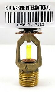 Fire Sprinkler Head SSP Brass Upright Boiler Room Rxtinguishing System