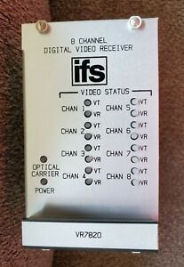 GE IFS VR7820 - 8-Channel Video Receiver/Data Transceiver. CCTV Optical Fiber