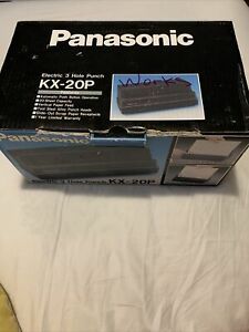 PANASONIC KX-20P ELECTRIC 3 HOLE PUNCH ~ WORKS PERFECTLY!