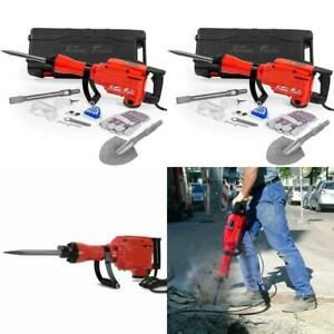 XtremepowerUS Industrial Electric Demolition Jack Hammer Concrete Breaker w New