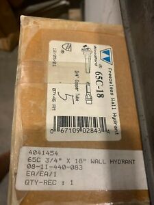 WOODFORD FREEZELESS WALL HYDRANT 65C-18 NOS