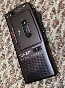 Sony BM-575 Handheld Micro-Cassette Voice Recorder - Tested! Works Great!