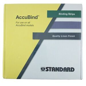 Standard AccuBind Binding Strips - Tape Width D 1 3/8&#034;, 179 strips 11&#034;, Black