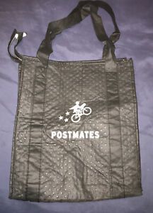Postmates Official Insulated Delivery Bag Black With Zipper