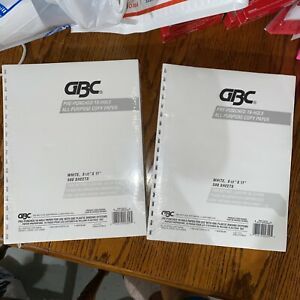 Lot of 2 Reams GBC Pre-Punched 19 Hole All Purpose Copy Paper! 2020050 CombBind