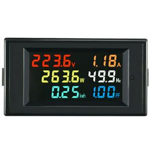 2X(6 in 1 AC Monitor D69-2058 AC Digital Voltage and Current Power Frequency