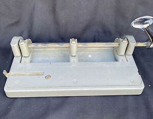 Vintage Wilson Jones Hummer 3 Hole Punch Model 314 Chrome Handle