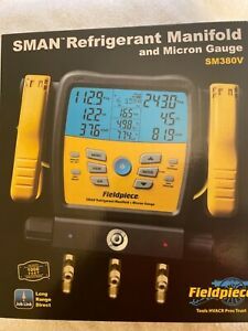 Fieldpiece SM380V 3-port SMAN Refrigerant Manifold Micron Gauge Factory Sealed
