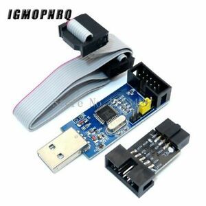 1 Set 10Pin To 6 Pin Adapter Board + USBASP USBISP AVR Programmer USB ATMEGA8