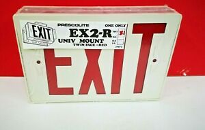 SINGLE/DOUBLE Universal LED Light Emergency EXIT Sign Fixture 120/277V EX2-R NEW