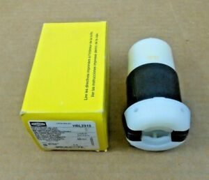 1 NIB HUBBELL HBL2313 2313 CONNECTOR NEMA L5-20R 20A 20 AMP 125V 2P 3W (6 AVAIL)
