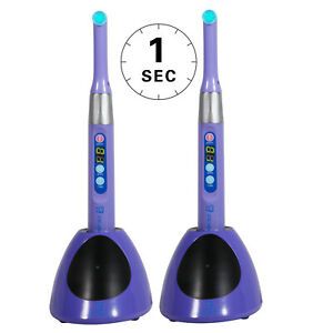 1-2 DTE Style ILED Dental Wireless Curing Light Lamp 1 Second Curing/Red Goggle