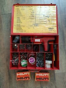 Vintage Hilti DX200 Piston Drive Tool With Metal Case and Extras