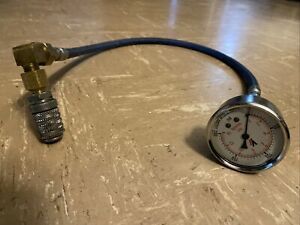VALLEY INSTRUMENT 0-200PSI PRESSURE GAUGE With Line