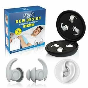 Noise Reduction Ear Plugs for Sleeping  Eargrace 3 Pairs of Different Sizes Ear