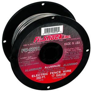 Electric Fence Wire Spool 250 ft. 17 Gauge Spool Aluminum Wire Fencing Forestry