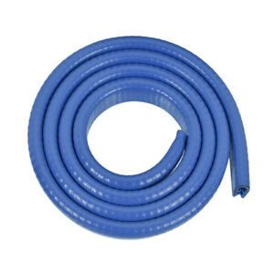 Edge Trim U Seal Extrusion Blue Fits 1/16&#039;&#039;-9/64&#039;&#039; Edge 3.3Ft/1M Length