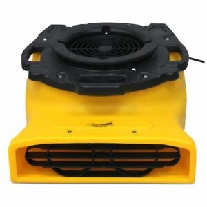 Zoom 1/4 HP Centrifugal Floor Dryer Fan Compact Sized for Basement Crawl Spaces