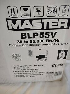 MASTER HEATER BLP55V 55,000 BTU PROPANE FORCED AIR HEATER NIB