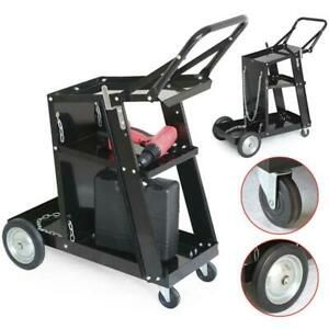 New Professional Welding Cart Plasma Cutting Machine without Drawer Black US