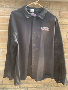Lincoln Electric K3106 Traditional Split Leather Sleeved Welding Jacket-Large