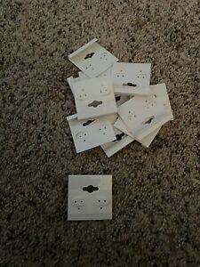 Lot of 14 Earring Card Holder Cards Display for Ear Studs, Black, 2&#034;x 2&#034;