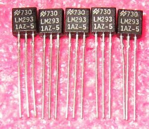5 Pcs. National LM2931AZ-5 Low Dropout 5V 100mA Voltage Regulator TO-92