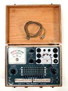 Superior Instruments Model TV-12 Trans-Conductance Tube Tester w/ Wood Case