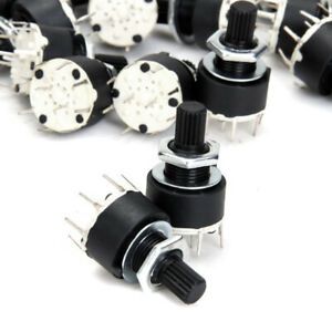 20 X Plastic Tape Switches Rotary Switches 2P4T