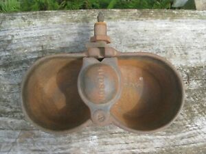 Vintage Cast Iron  Hudson Hog  Pig Automatic Waterer