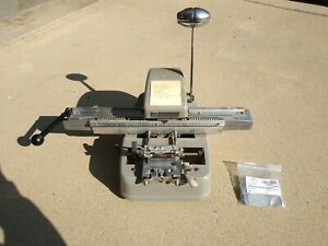 Vintage Addressograph Graphotype Class 350 Dog Tag Machine Tested and Working