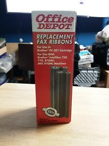 Sealed Office Depot replacement fax 1 RIBBON for PC-301 Brother free ship