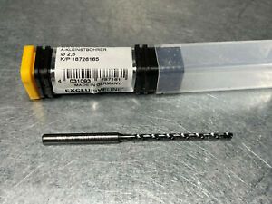 Guhring 2.5mm Solid Carbide Drill Coolant Through 6412 Series 15xD 9064120025000