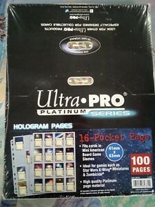 Sealed Ultra Pro 16-Pocket Pages 41mm x 63mm (100ct) Case X Wing Zombicide