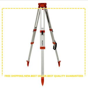 Heavy Duty 5/8 in. 11-Threaded Flat Head Aluminum Orange Tripod with Quick Clamp