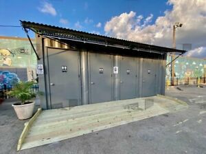 20 ft Shipping Container Restroom - 4 Stalls