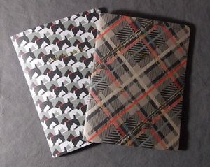 Vera Bradley Slim Journal Set Scottie Dogs notebook note pad paper NIP s26-pb12