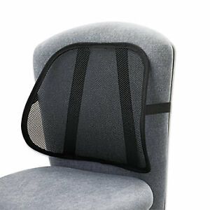 Safco Products 7153BL Mesh Backrest, 17-1/2w x 3-1/8d x 15h, Black