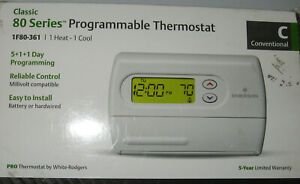 NEW White Rodgers by Emerson 1F80-361 Classic 80 Series Thermostat 5/1/1 Day Pro