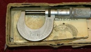 Starrett OUTSIDE MICROMETER 0-1&#034; Made in USA With Box and Manual