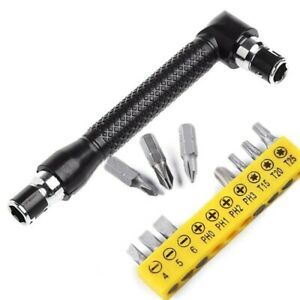 Repair Wrench L-shaped Screwdriver Spanner Bits Multi tools Angled Twin Socket