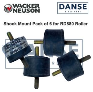 Wacker Shockmount Pack of 6 for RD880, 54X33-70Sh, Frm A 0073131 5000073131