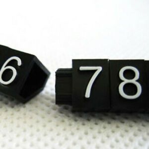 Plastic Cube Price Label Shop Display Tag Adjustable Number Stand Frame New