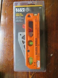 Klein Tools Laser Line Bubble Level LBL100 V-Groove Orange Cast Aluminum Body