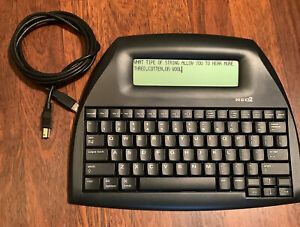 Neo2 Renaissance Learning W/CD USB cable Typing Keyboarding CLEAN