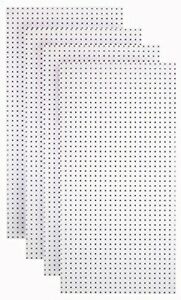 Triton Products HDW-4 4 24 In. W x 48 In. H x 1/4 In. D White High Density Fi...